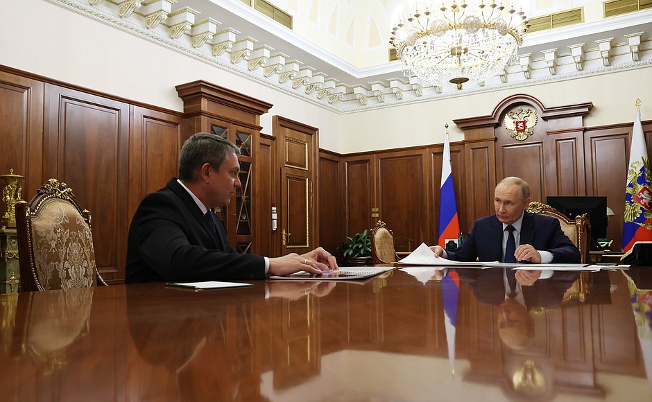 Встреча с главой Луганской Народной Республики Леонидом Пасечником.