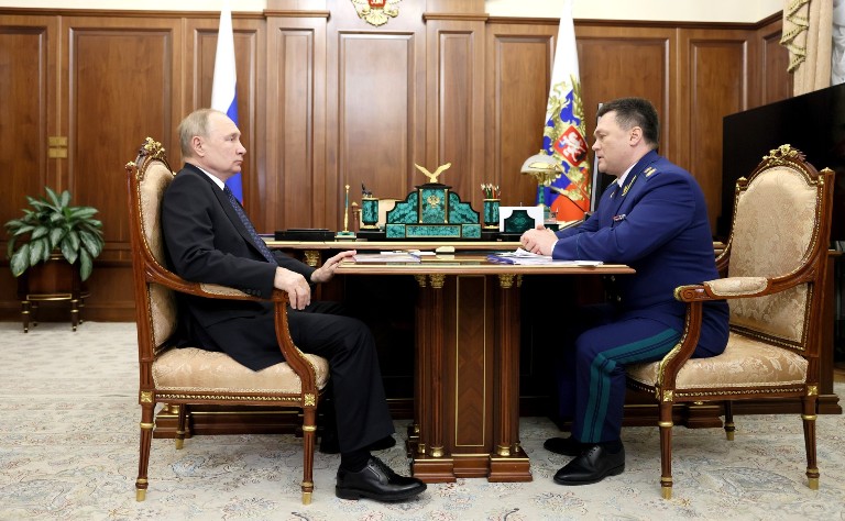 Рабочая встреча с Генеральным прокурором Игорем Красновым