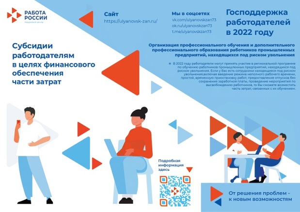 Государственная поддержка  работодателей в 2022 году.