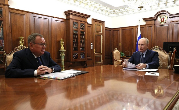 Встреча с главой ВТБ Андреем Костиным.