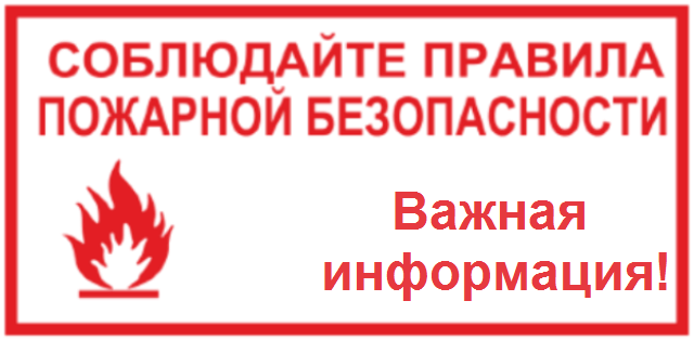 БУДЬТЕ БДИТЕЛЬНЫ И СОБЛЮДАЙТЕ ПРАВИЛА  ПРОТИВОПОЖАРНОЙ БЕЗОПАСНОСТИ.