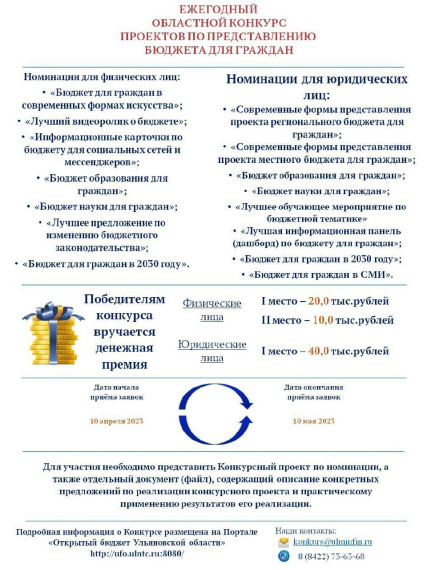 Стартовал областной конкурс проектов по представлению бюджета для граждан 2023. Стартовал областной конкурс проектов по представлению бюджета для граждан 2023.