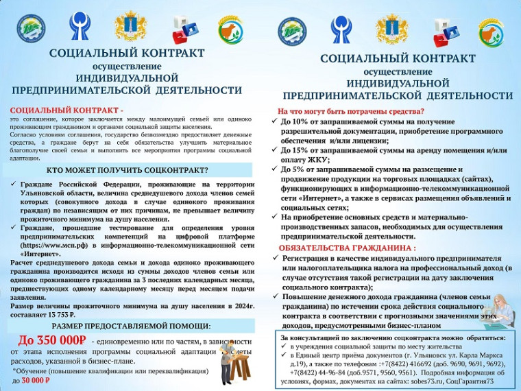 Жители Ульяновской области могут получить деньги по соцконтракту.